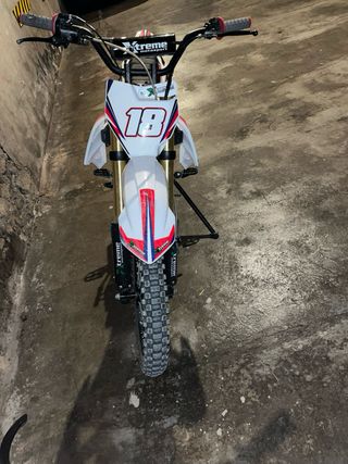 Pitbike 125cc Motocross Roja y Blanca