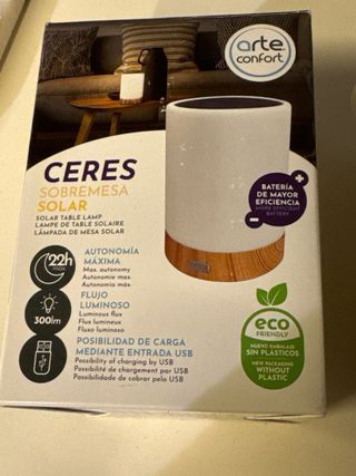 Lámpara Solar de Sobremesa Arteconfort
