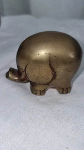 Scultura Elefante in Ottone, fermacarte