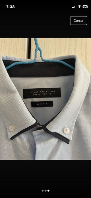 Camisa azul Lefties hombre