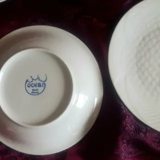 Set porcellana vintage tema pesce Ocean e Tognana