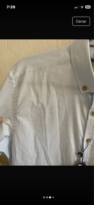 Camisa Yellow Skin azul hombre