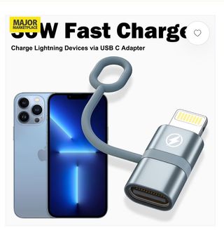 Adaptador USB-C a Lightning 2uds
