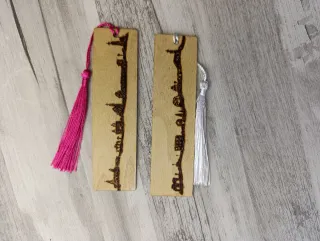 Marcapáginas Madera Pirograbado Artesanal