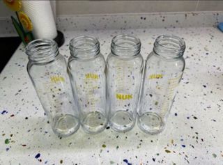 4 Biberones NUK Cristal 230ml