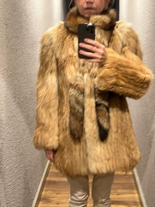 Chaquetón vintage piel T. S/M