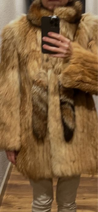 Chaquetón vintage piel T. S/M