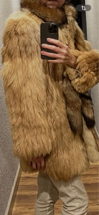 Chaquetón vintage piel T. S/M