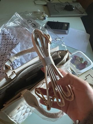 Borsa tracolla Laura Biagiotti beige oro