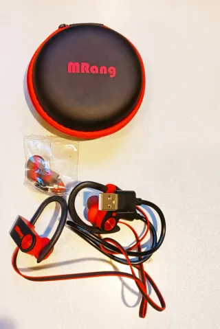 Auricolari Mrang Rossi e Neri con Custodia