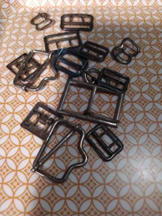 Lote botones vintage y hebillas