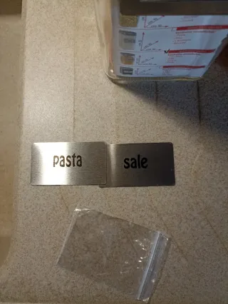 Barattoli in vetro self madebox con 2 etichette