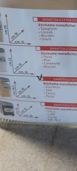 Barattoli in vetro self madebox con 2 etichette