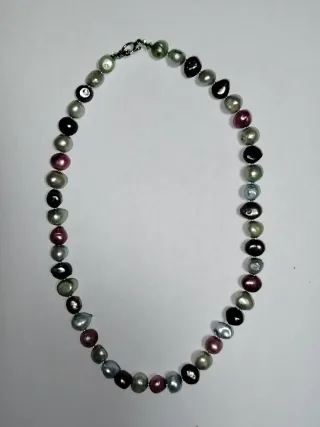 Collar Perlas Naturales Multicolor