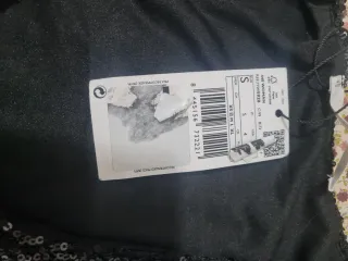 Vestido fiesta lentejuelas negro