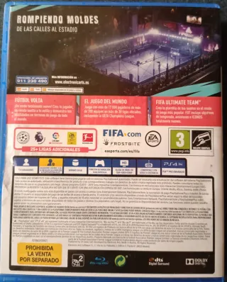 Mando PS4 Original Negro+FIFA20