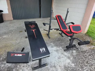 Banco de pesas y abdominales