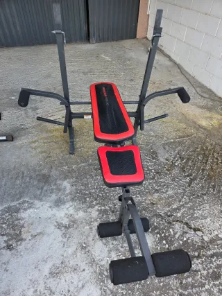 Banco de pesas y abdominales