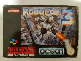 Juego de snes Robocop 3 super Nintendo retro erbe