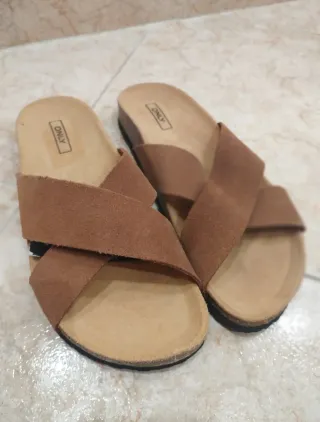 Sandalias ONLY piel marrón talla 38