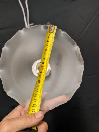 Lámpara de Techo Vintage - Tulipa de Cristal Opali