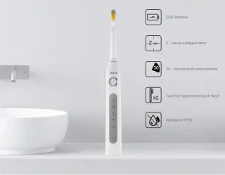 Seago Ultrasonic cepillo de dientes eléctrico color blanco. SG-507