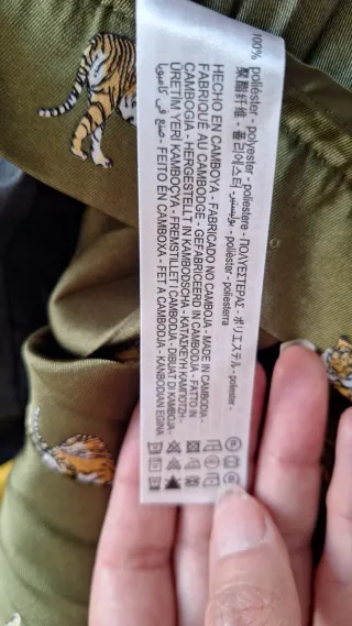 Falda larga plisada Zara estampado tigre