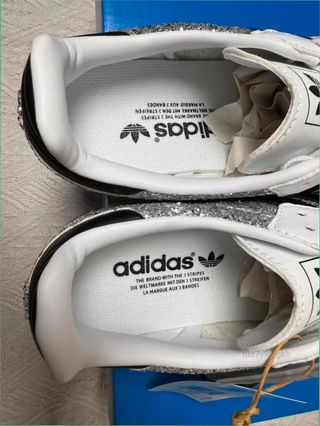 Adidas Samba Glitter Plata Negras Talla 37