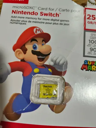 Tarjeta microSDXC SanDisk 256GB Nintendo Switch