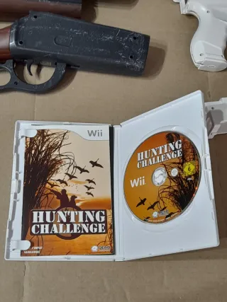 LOTE WII. Juego Wii Hunting Challenge y Accesorios