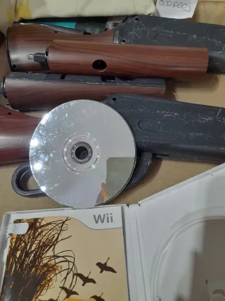 LOTE WII. Juego Wii Hunting Challenge y Accesorios