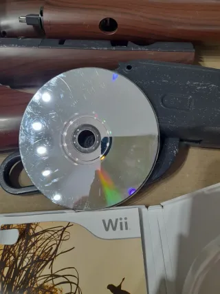 LOTE WII. Juego Wii Hunting Challenge y Accesorios