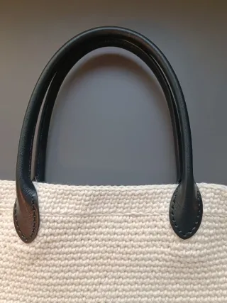 Bolso Tote + Regalo - bicolor crochet Portalaptop