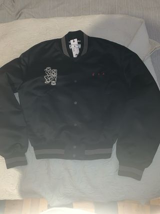 Chaqueta Bomber Off-White Negra