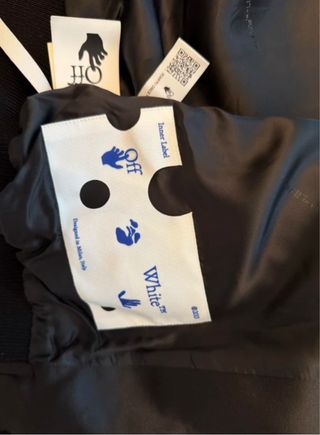 Chaqueta Bomber Off-White Negra