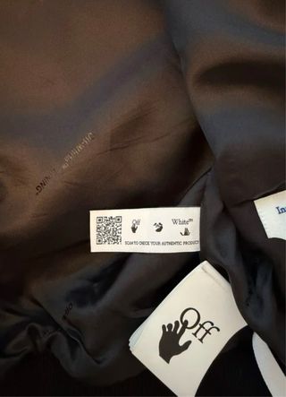 Chaqueta Bomber Off-White Negra