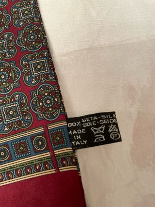Sciarpa uomo in seta fantasia