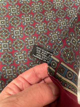 Sciarpa uomo in seta fantasia