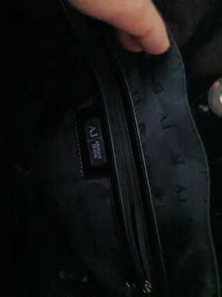 Borsa Armani vernice nera
