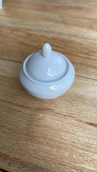 Juego de café de porcelana blanco