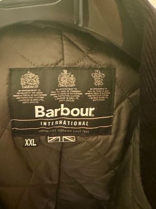 Chaqueta Barbour Negra Talla XXL