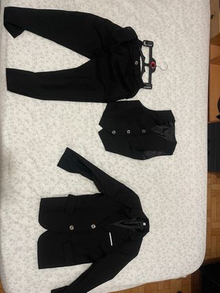 Traje de niño negro 120 cm para 5-6 años