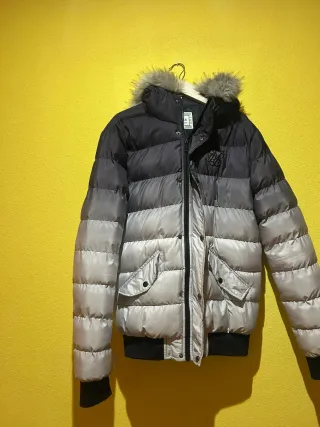 Abrigo SikSilk Negro y Gris