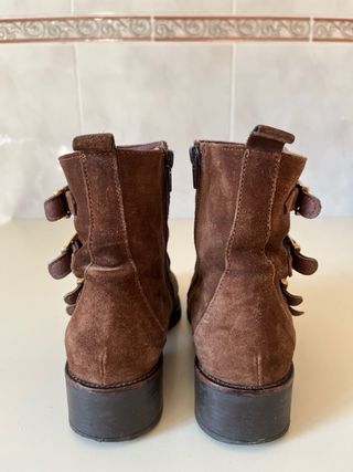 Botines Serraje Marrón Talla 37