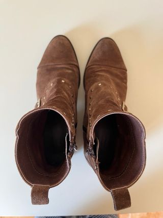 Botines Serraje Marrón Talla 37