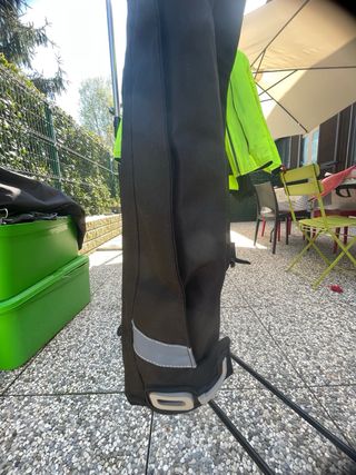 Completo moto donna nero/giallo fluo