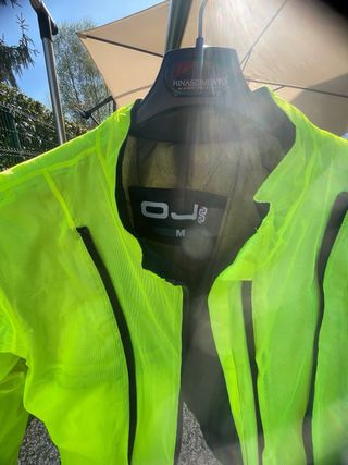 Completo moto donna nero/giallo fluo