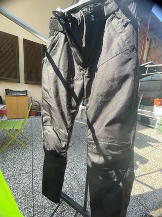 Completo moto donna nero/giallo fluo