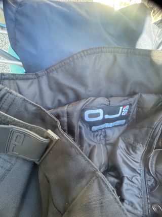 Completo moto donna nero/giallo fluo