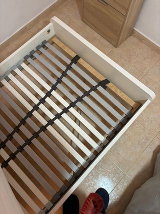 Cama IKEA Blanca + colchón 90x190